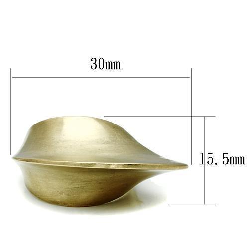 Brass Ring with Brush Detail