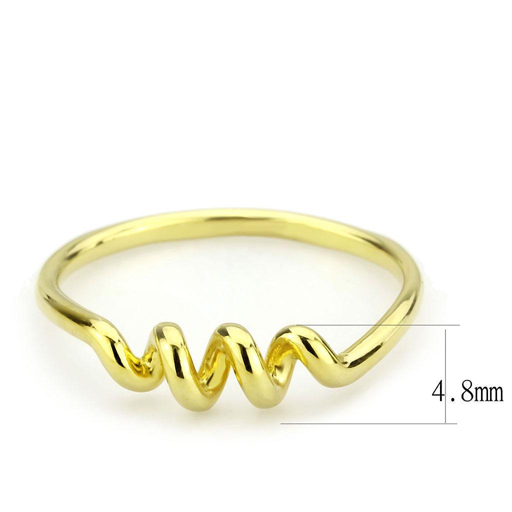 Gold Screw Design Ring