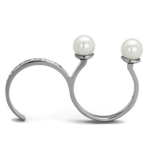 Double Finger Pearl Ring