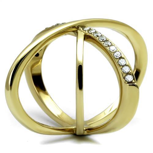 Gold CZ Solars Ring