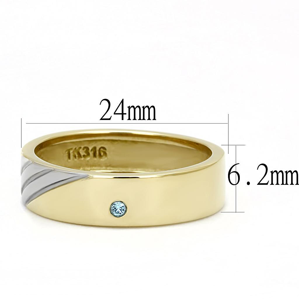 Two Tone Band Ring