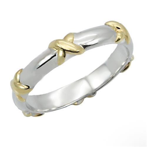 Two-Toned CrissCross Ring