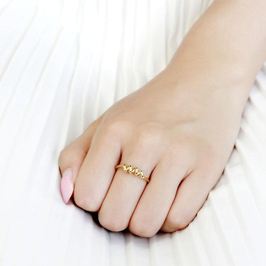 Gold Screw Design Ring