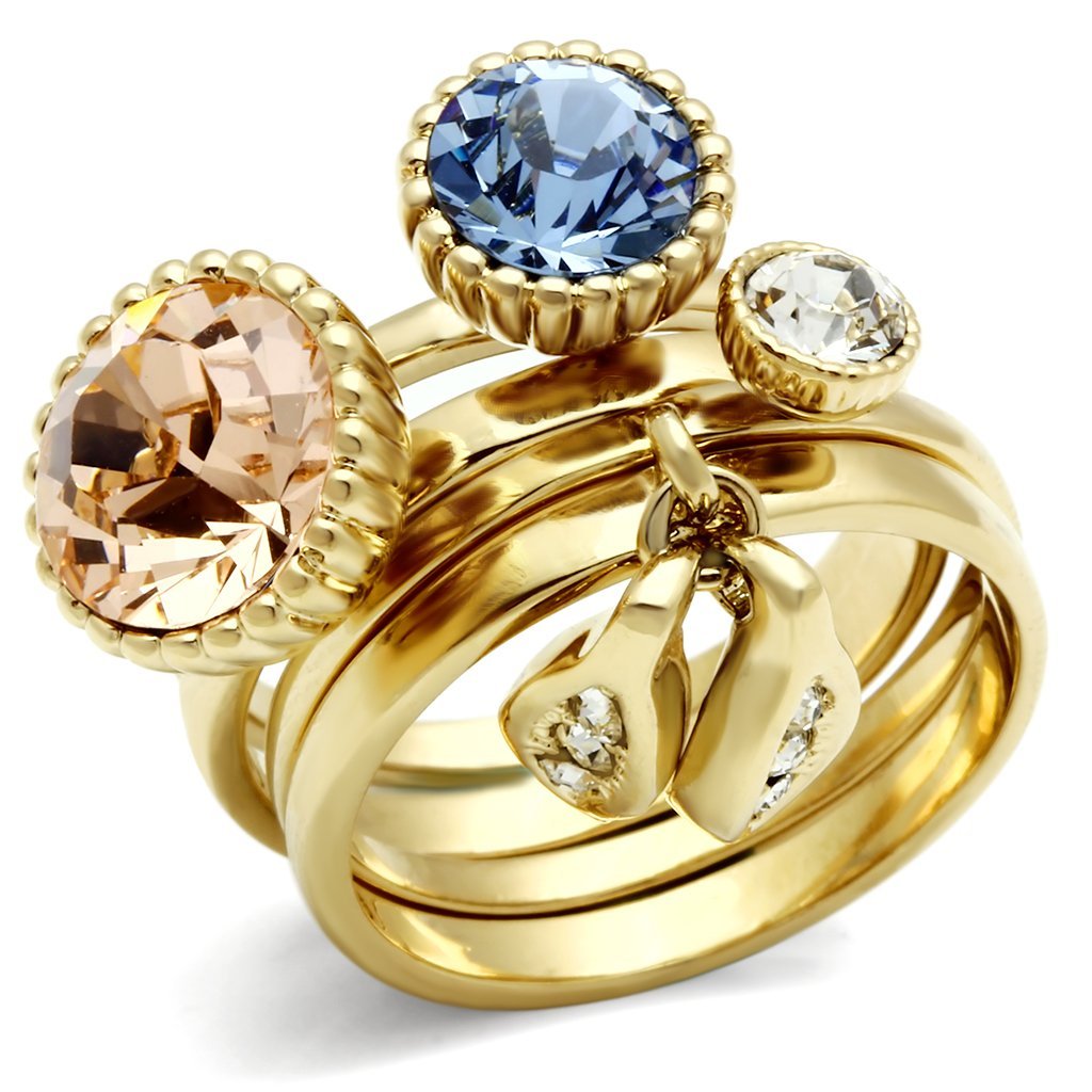 Autmn Color Rings Multi Color 4 Ring Set – Auxxton