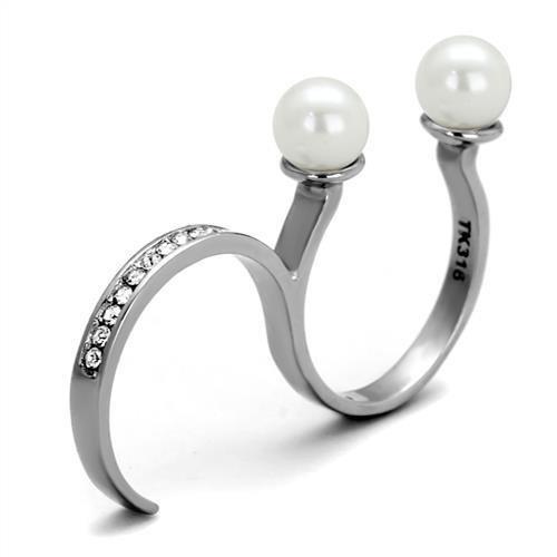 Double Finger Pearl Ring