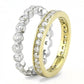 Silver & Gold 2 Ring Set
